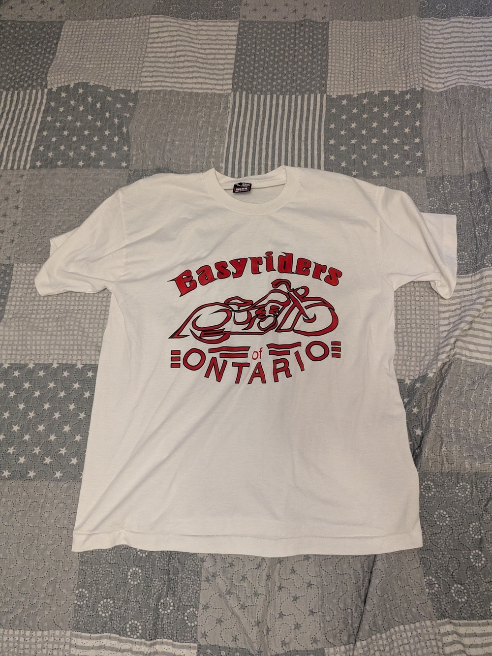 Vintage 1990s Easyriders Ontario Motorcycle Tee L